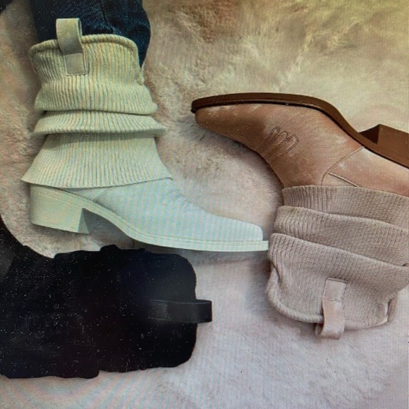 🎅Holiday Sale🎅 Darling Slouchy Mini🤠Cowboy Boots Blush/Pink NIB - Picture 10 of 15